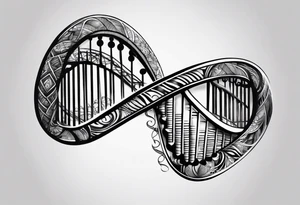 Dna strand tattoo idea