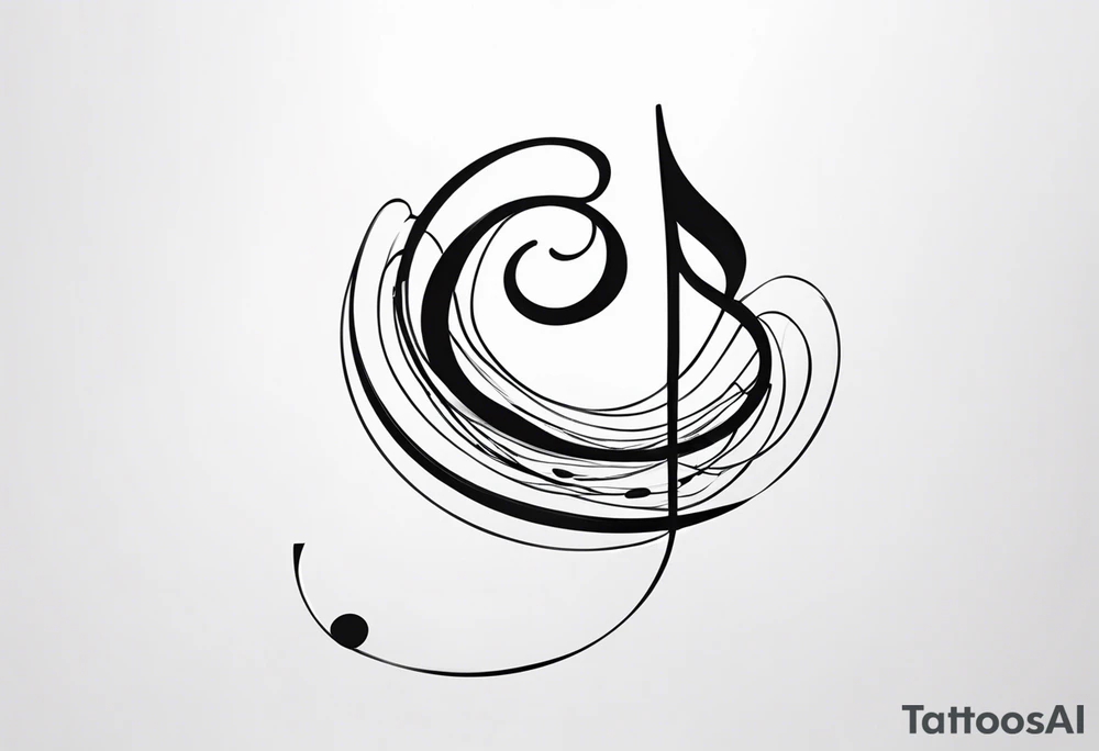 treble clef tattoo idea