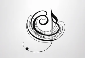 treble clef tattoo idea