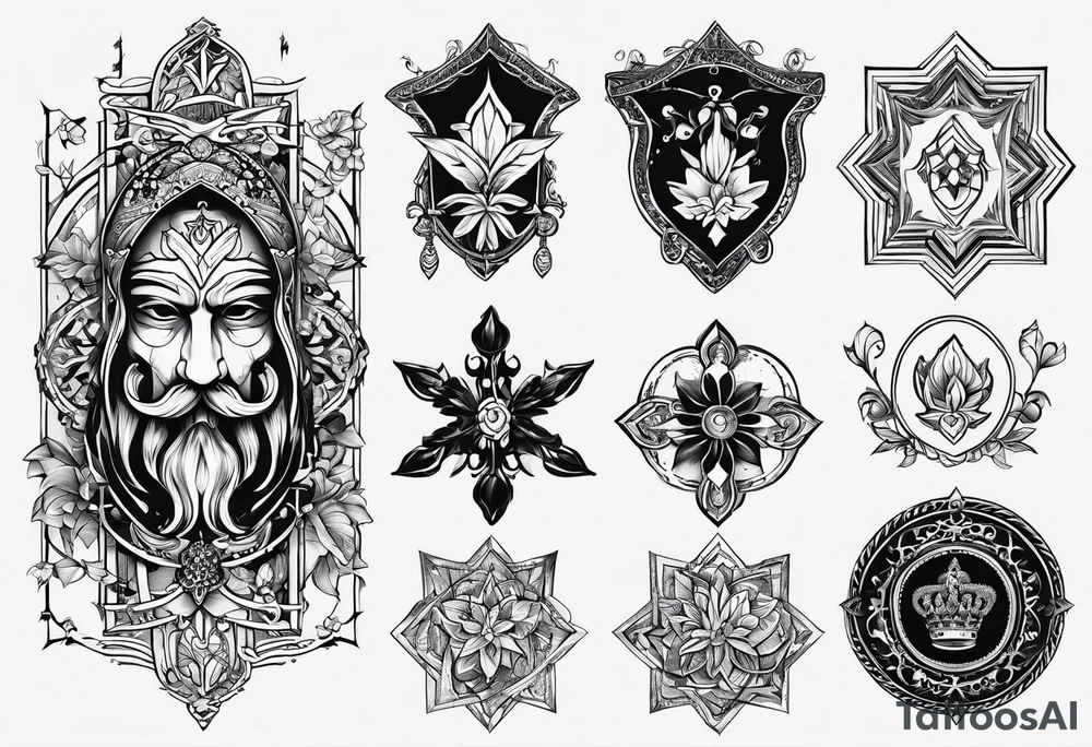 Dutch lineage/heritage tattoo. Simple, gothic feeling tattoo idea