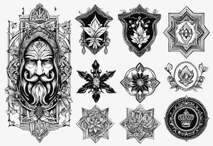 Dutch lineage/heritage tattoo. Simple, gothic feeling tattoo idea