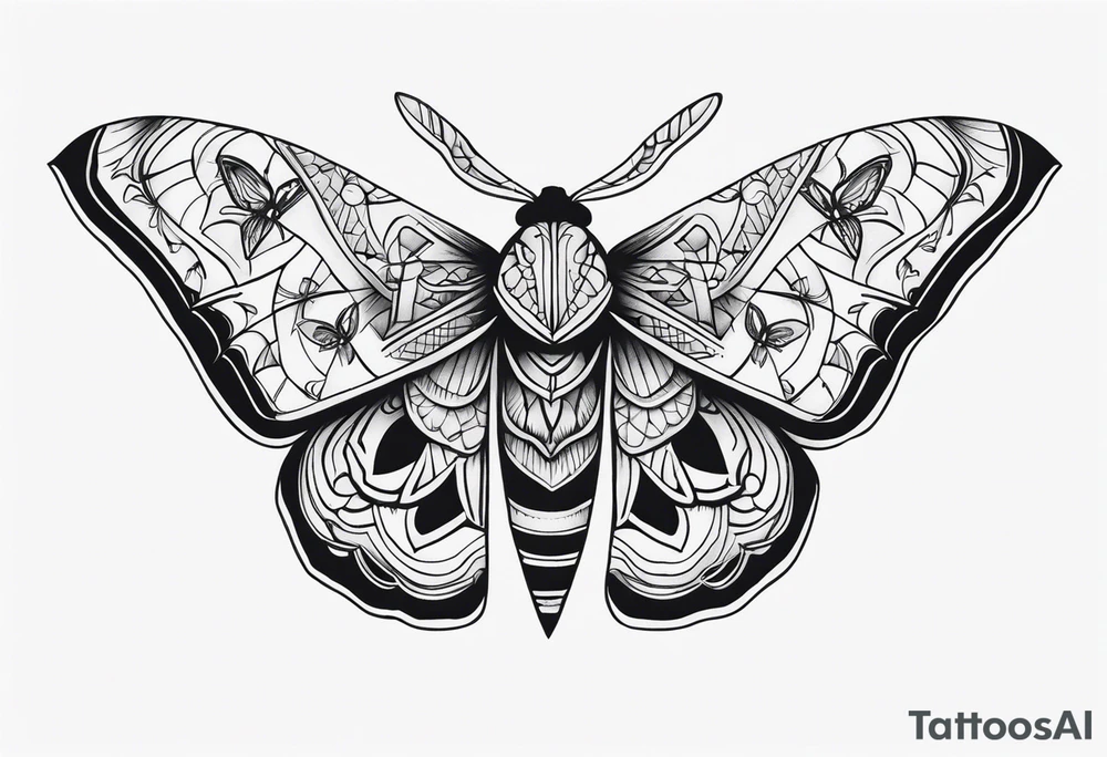 Moth tattoo idea