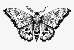 Moth tattoo idea