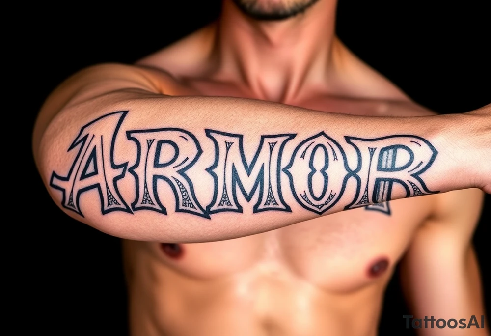 ARMOR tattoo idea