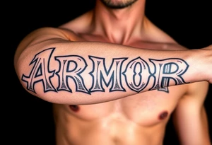 ARMOR tattoo idea