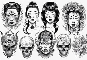 A severed head tattoo idea