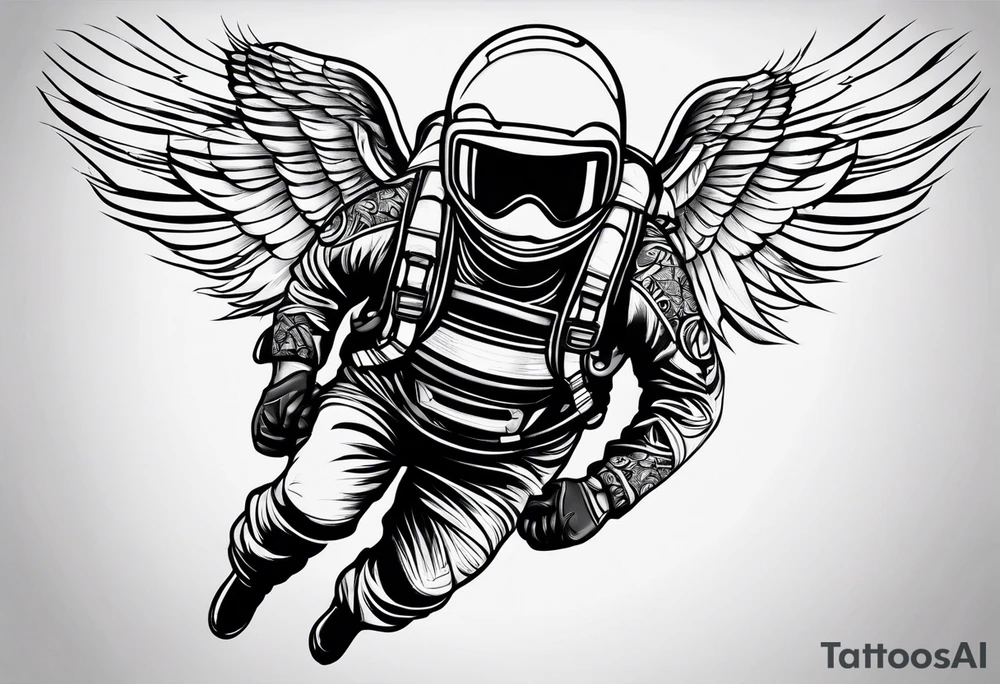Skydiver tattoo idea
