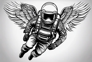 Skydiver tattoo idea