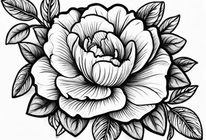 Primrose flower with heart tattoo idea