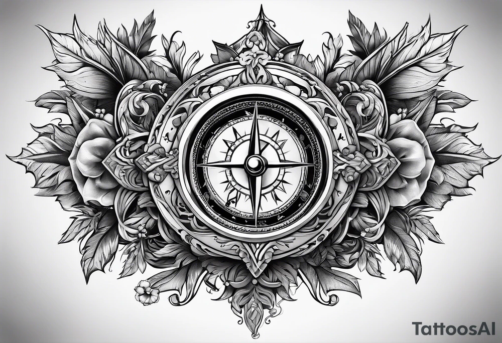 Calabria with a compass tattoo idea