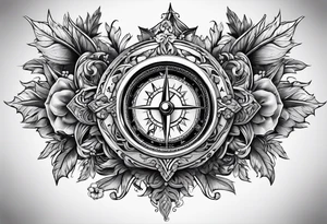 Calabria with a compass tattoo idea