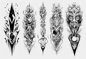 abstract tattoo for full arms tattoo idea