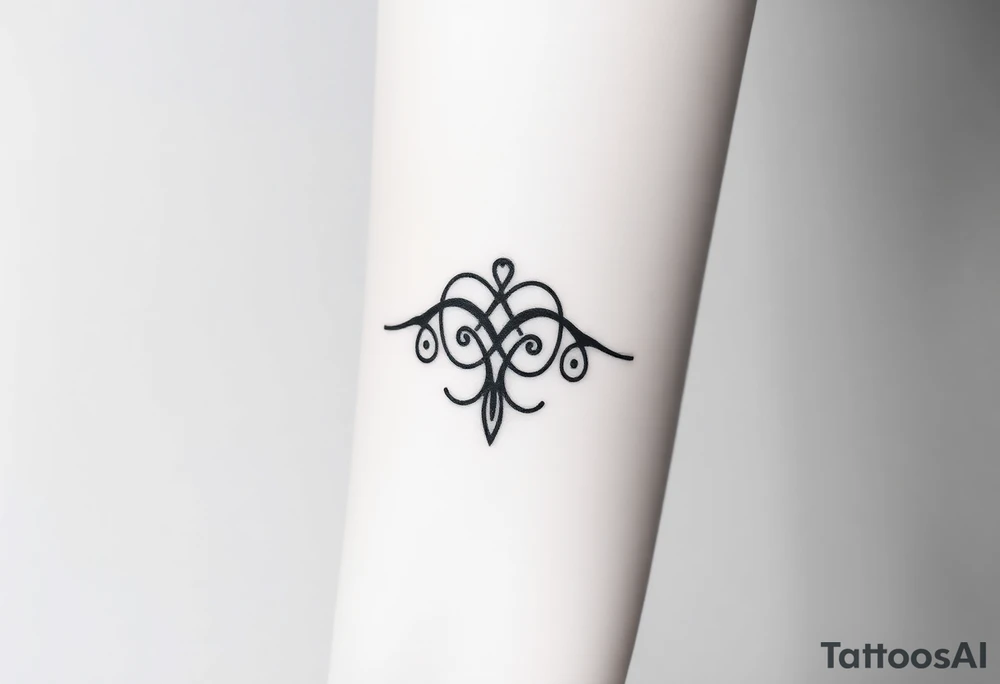 viking rune of love tattoo idea
