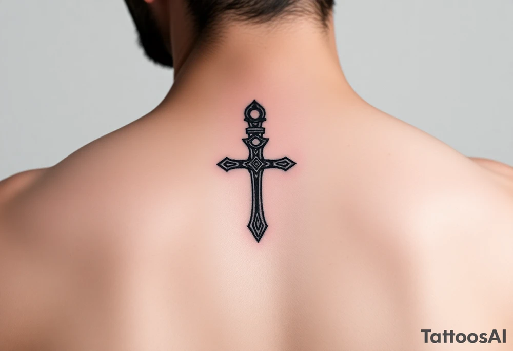Small Ankh tattoo idea