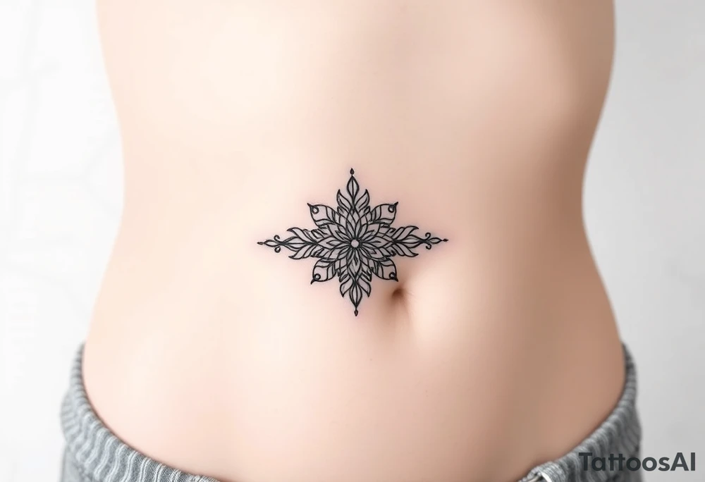 linear tattoo idea