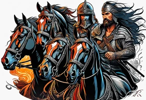 War horsemen tattoo idea