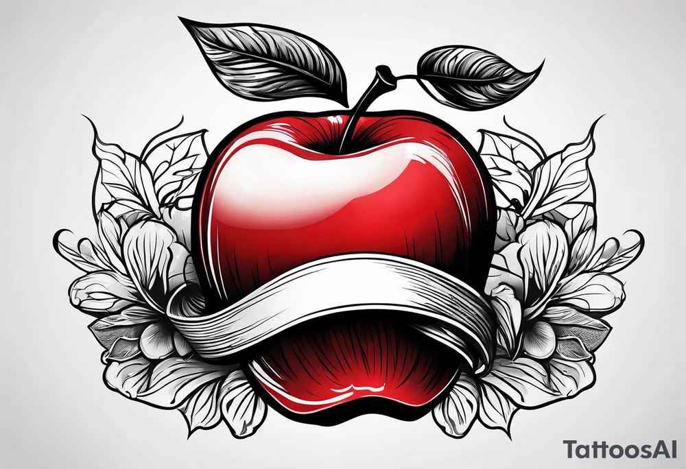Red Apple represents my nickname tattoo idea