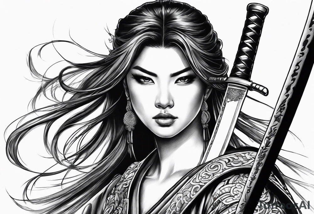 katana tattoo idea