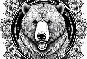 Figher bear tattoo idea