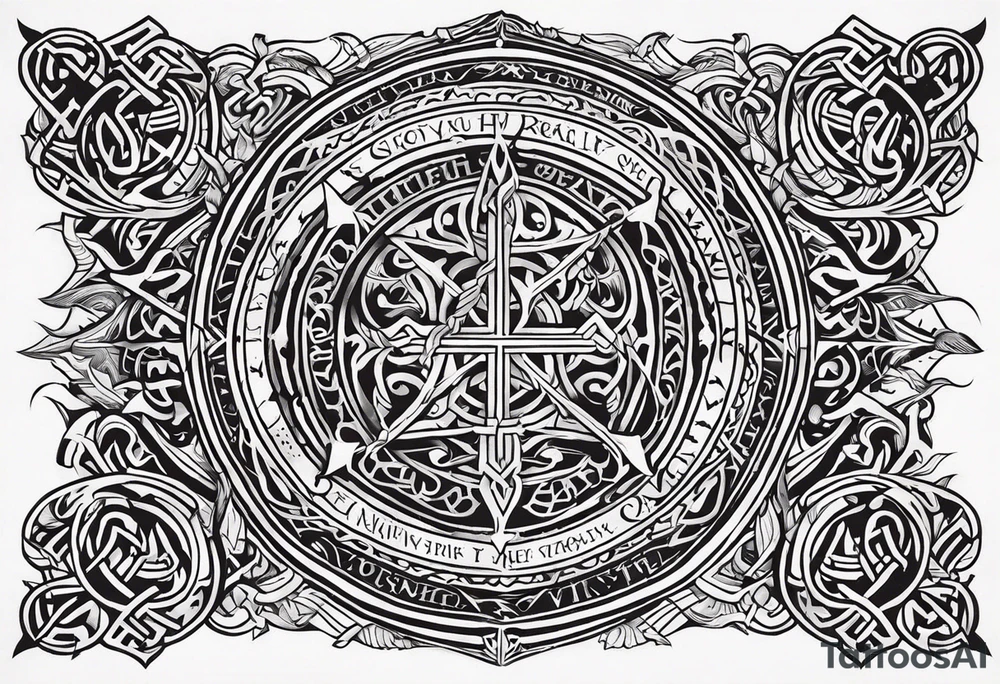 Viking death 
prayer tattoo idea