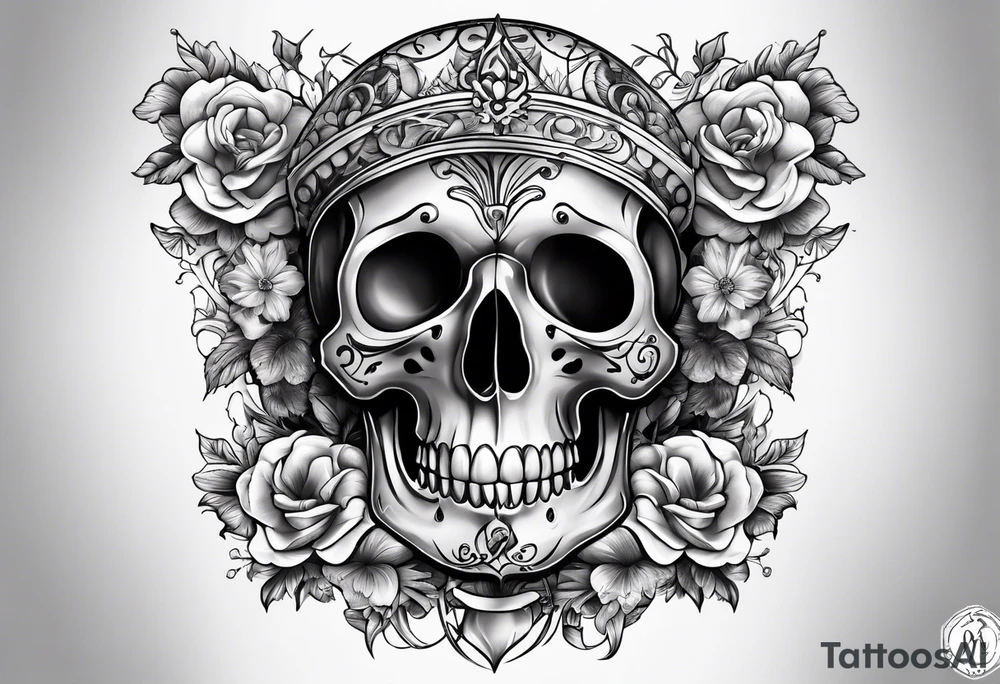 Momento mori inspired Italian ratio tattoo idea