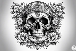 Momento mori inspired Italian ratio tattoo idea