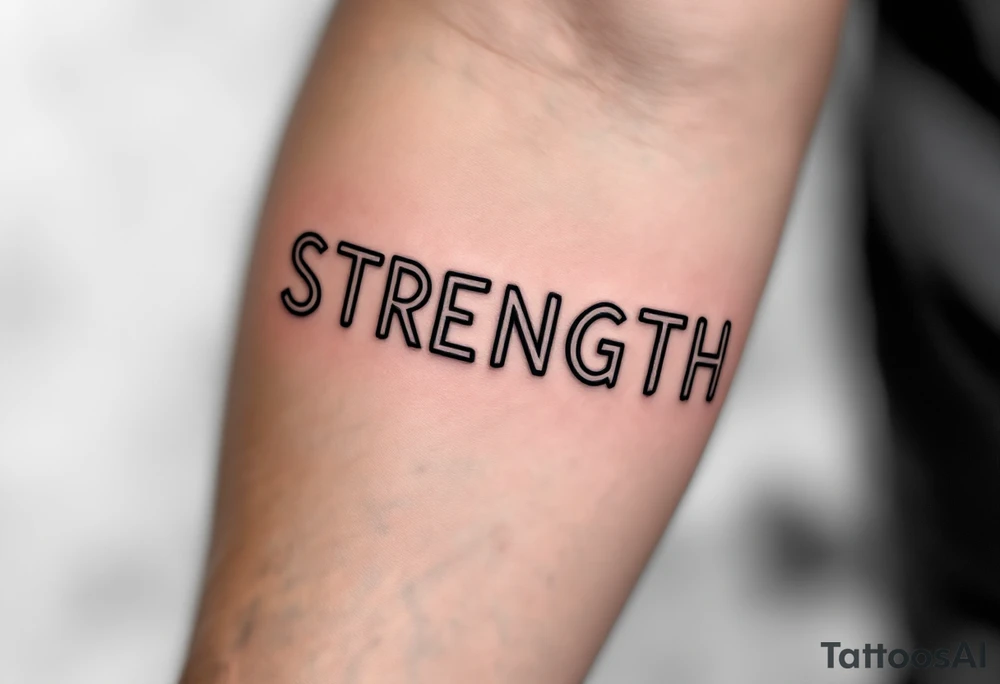 STRENGTH tattoo idea