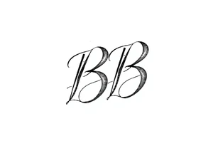 The letters "BB", with the letters overlapping, make it look artsy tattoo idea