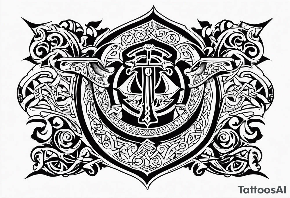 Viking funeral tattoo idea