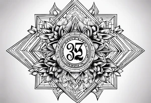 Numbers 327 tattoo idea