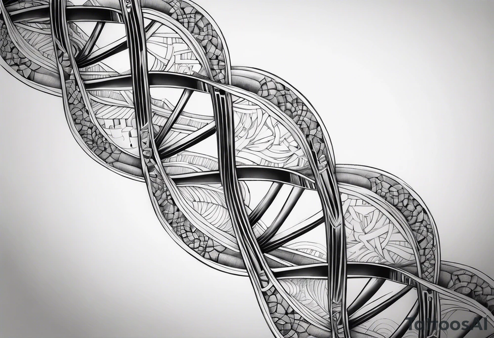 Dna strand tattoo idea
