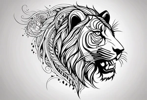 What animal symbolizes pain tattoo idea