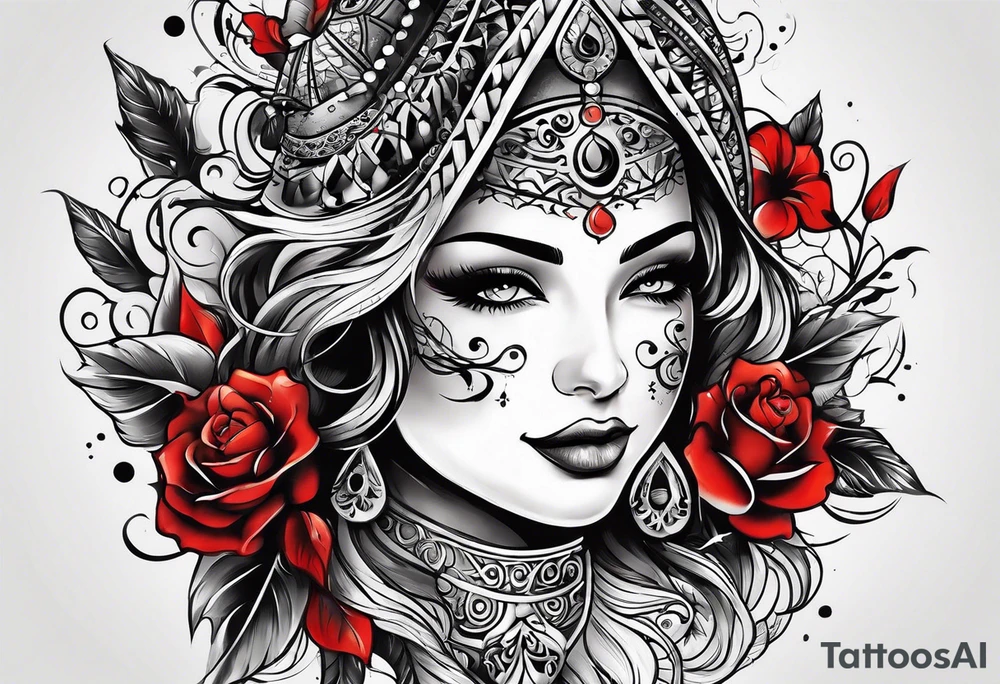 happy on the outside tattoo idea