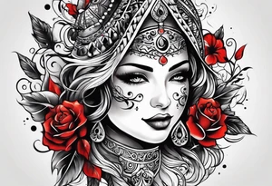 happy on the outside tattoo idea
