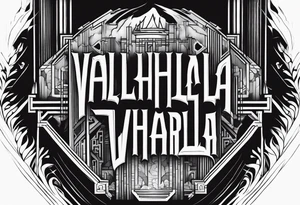 Valhalla  fog stairs tattoo idea