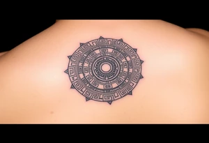 Aztec calendar tattoo idea