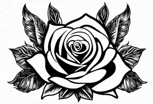 Praying hands with rose and dove tattoo idea