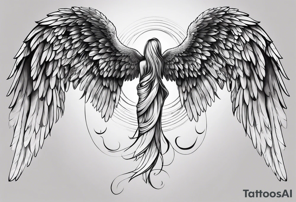 Angel wings tattoo idea