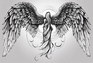 Angel wings tattoo idea
