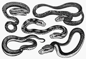 Snakes tattoo idea