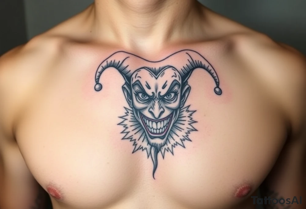 jester emotions tattoo idea