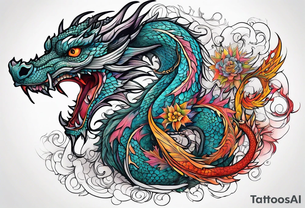 dragon tattoo idea
