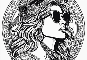 centaur with sunglasses tattoo idea