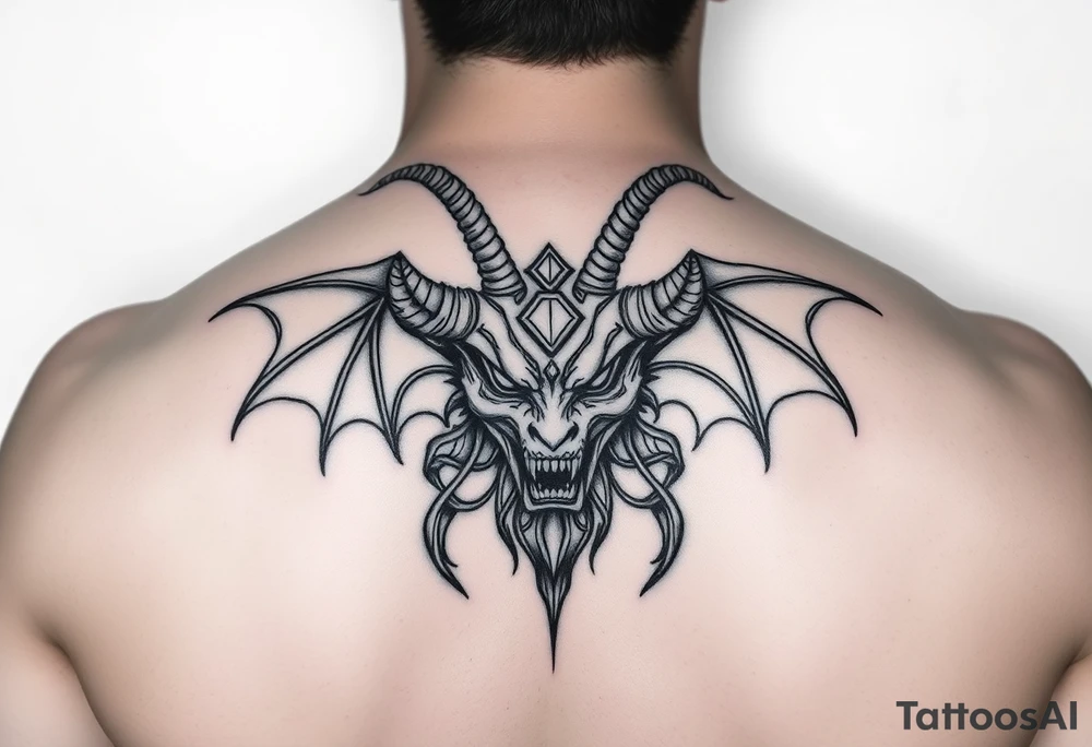 Joshua Esquivel/capricorn/strong and demonic tattoo idea