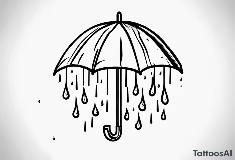 raining tattoo idea