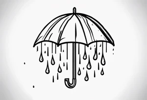 raining tattoo idea