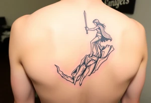 Percy Jackson and Annabeth Chase falling into Tartarus tattoo idea