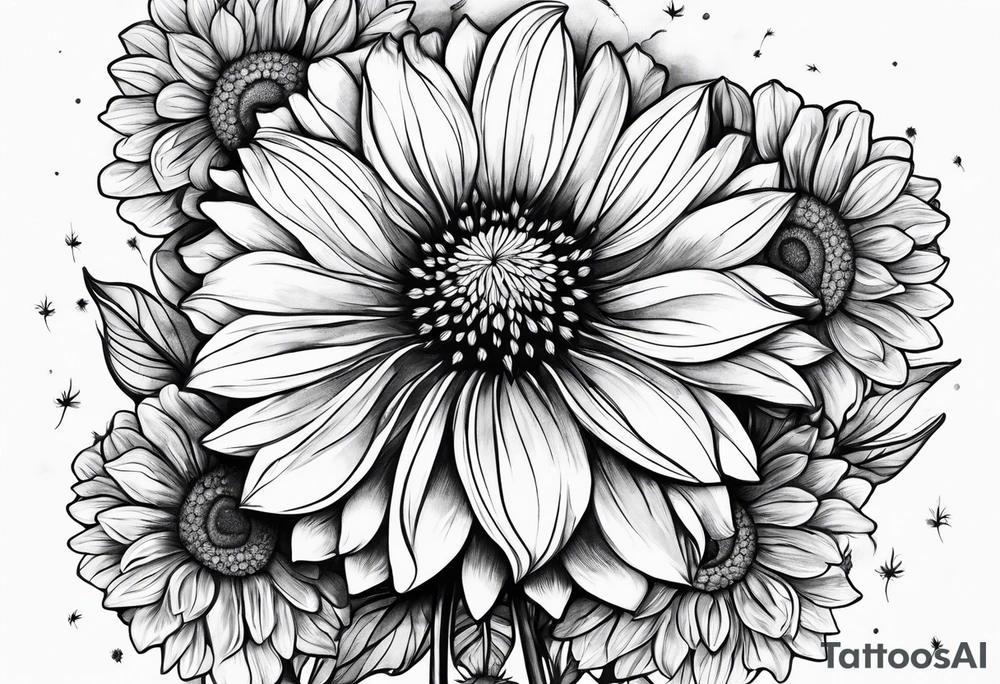 Cambria in a dandelion tattoo idea