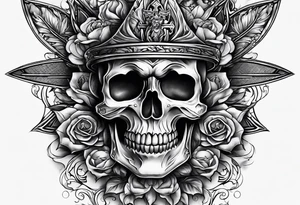 a cross crushing evil tattoo idea