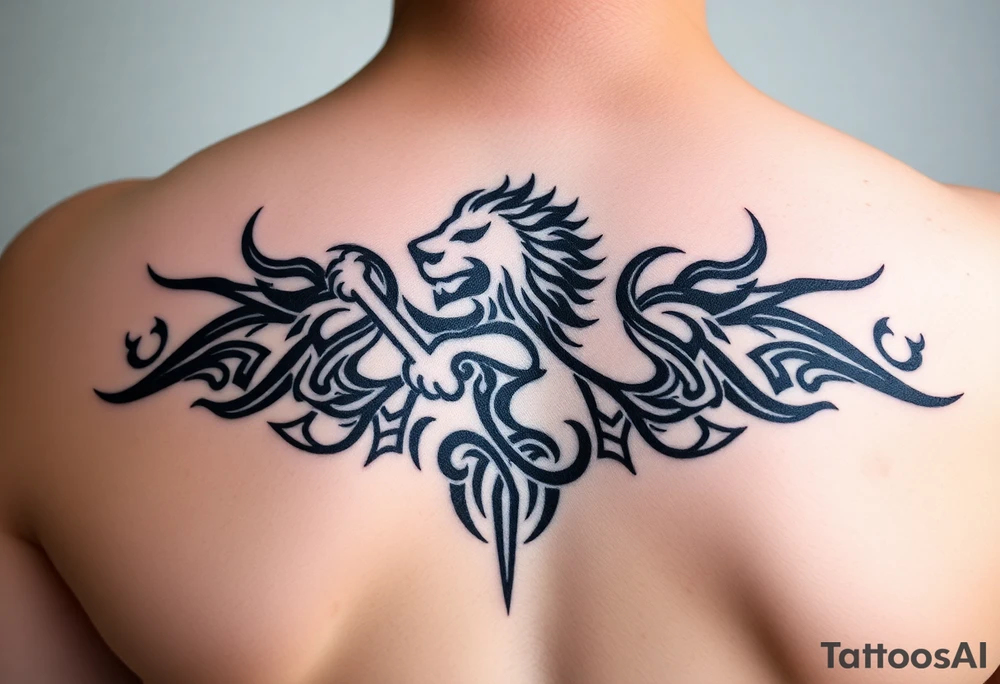 Leo zodiac sign tattoo idea